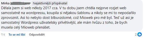 Mioweb zkušenosti